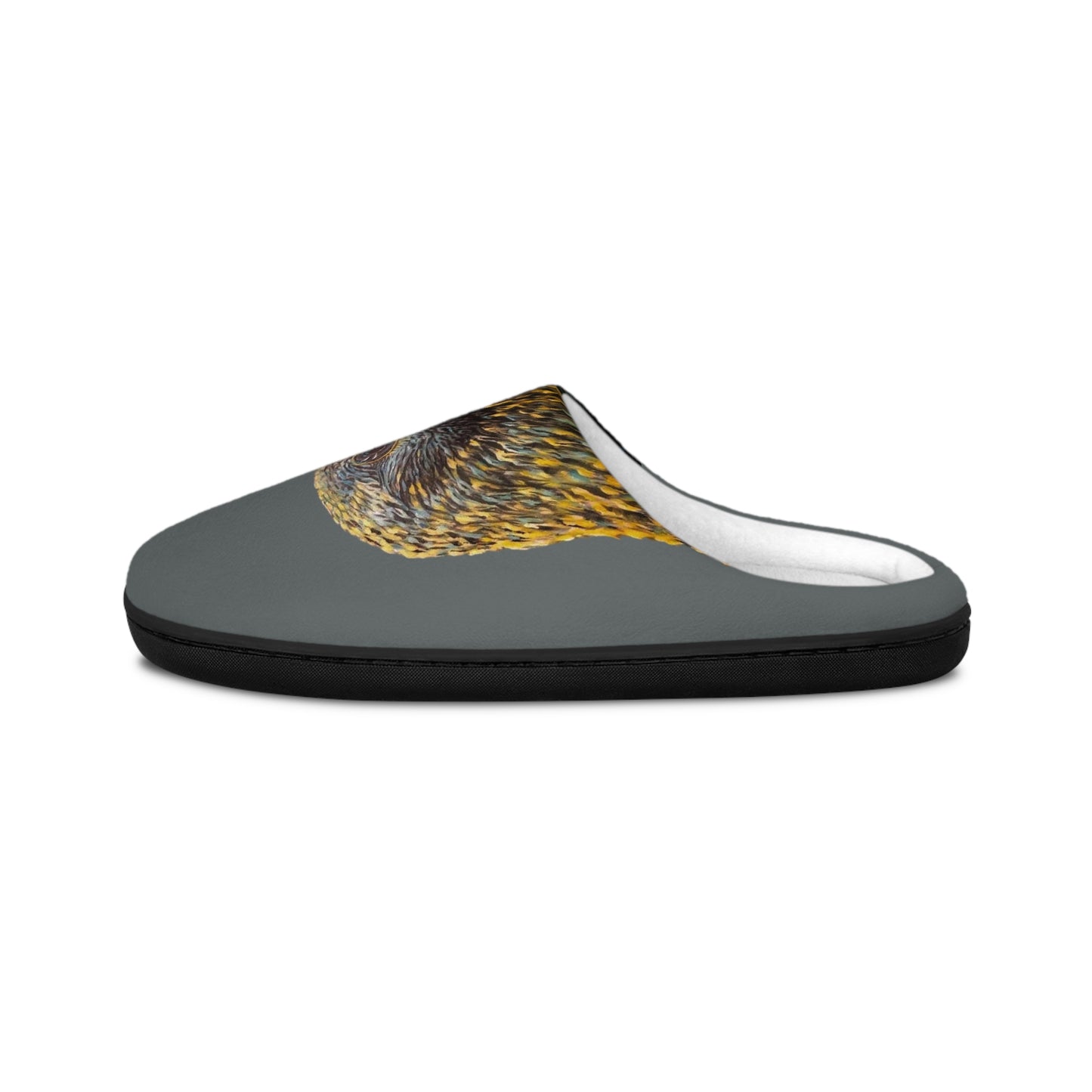 Men's Indoor Slippers, Whimsical Sun Kissed Hawk Design with Life on the Bayou Collection