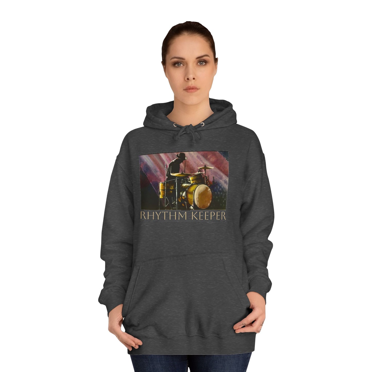 Unisex College Hoodie, Percussionist, Drummer, Band, Rhythm Master, Soul Music Collection