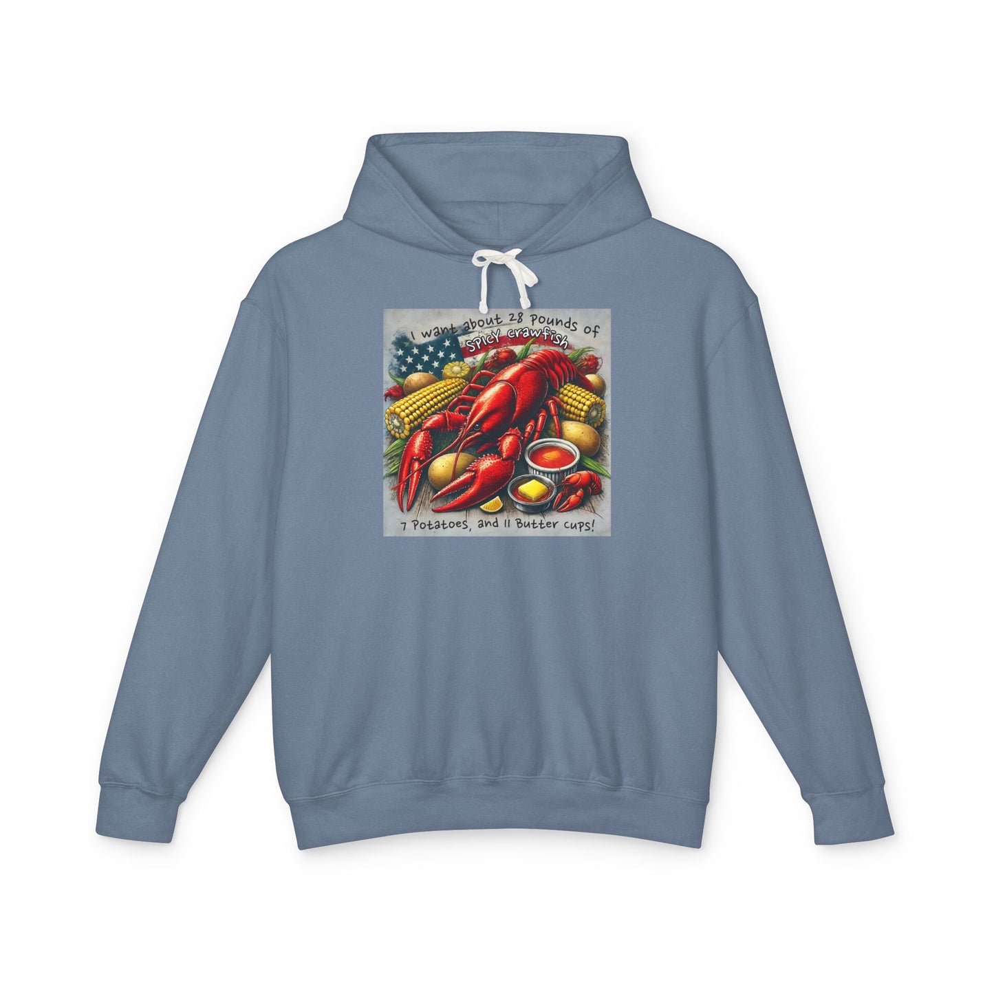 Crawfish Themed Hoodie Sweatshirt, Bayou Life Collection, Louisiana Boil Apparel, Gift for Foodie, Cute Southern Outerwear, Cajun Crawfish
