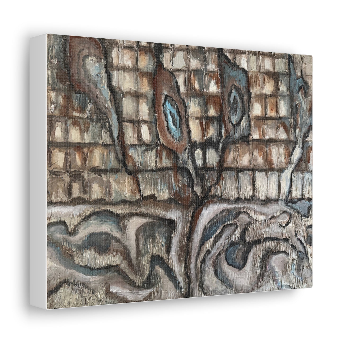 Canvas Gallery Wraps, Artsy, Abstract Oyster Shells, FrediFreds Home Collection