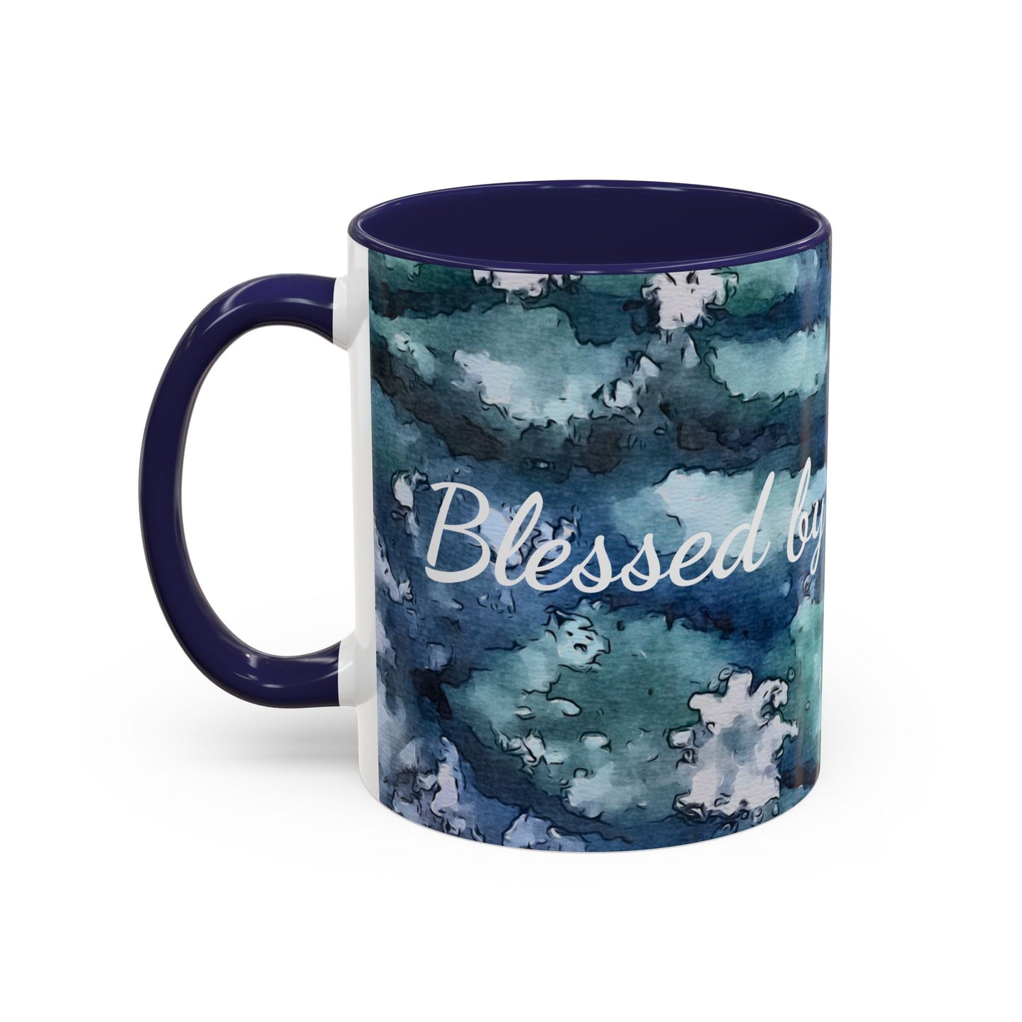 Accent Coffee Mug (11, 15oz), Water Lilies, Blessed, Morning Devotion, FrediFreds Home Collection