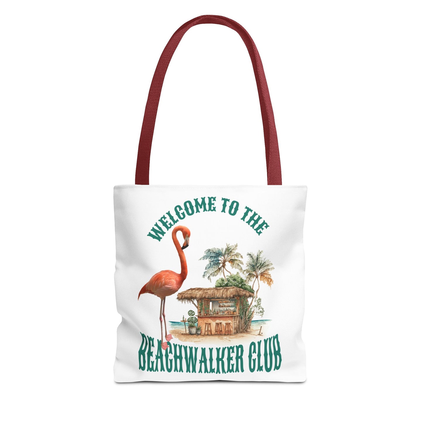 Tote Bag (AOP) "Flamingo Beachwalker Club"