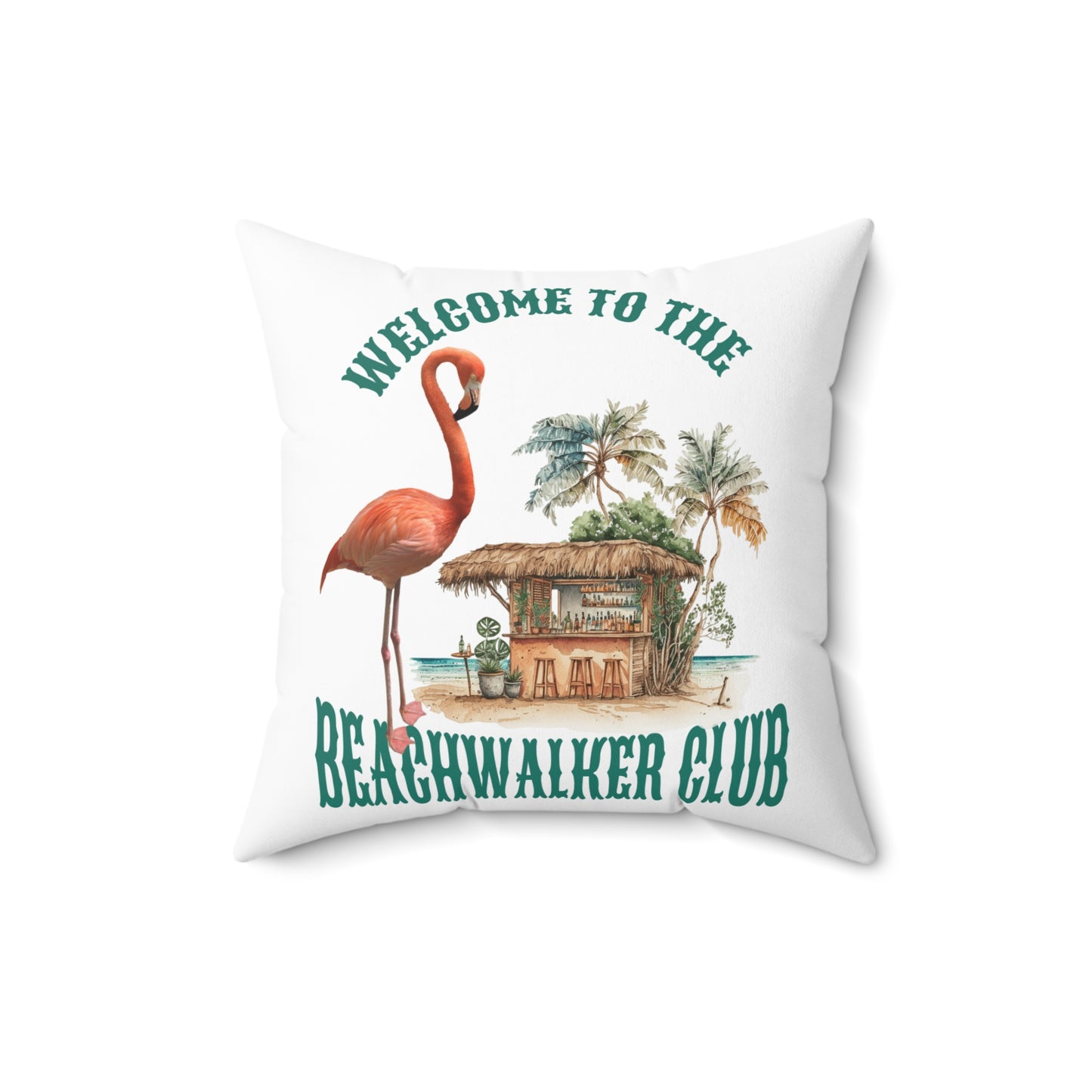 Spun Polyester Square Pillow, Coastal,  Beachwalker Club Collection