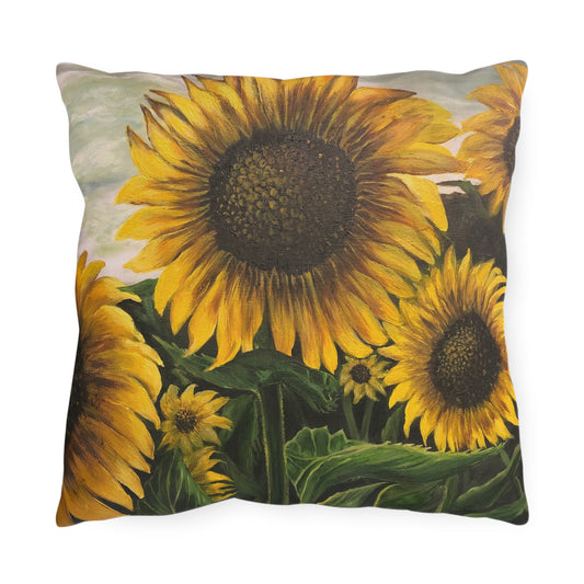 Outdoor Pillows, Sunflowers