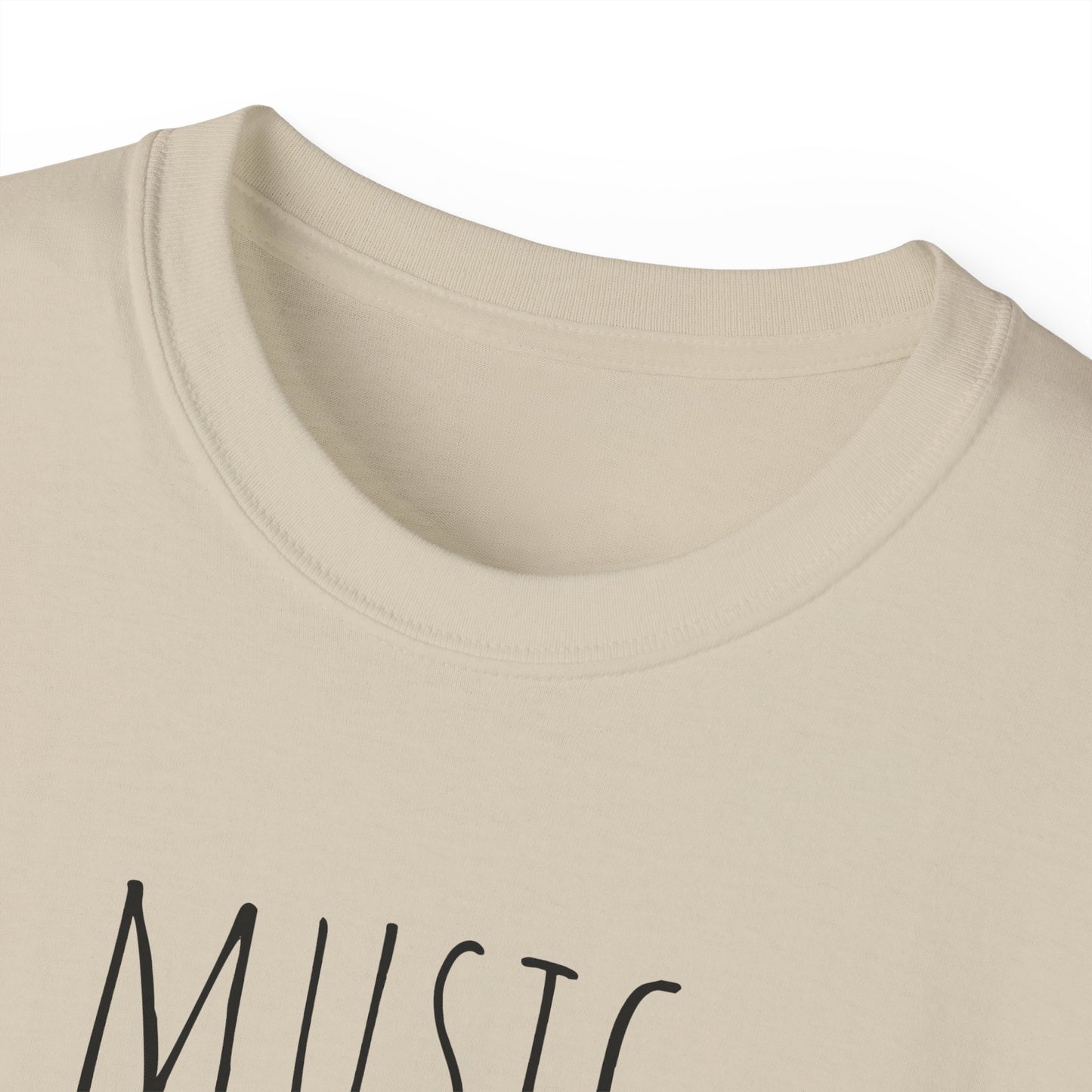 Unisex Ultra Cotton Tee, Music, Piano Artwork, Happy, Soul Music