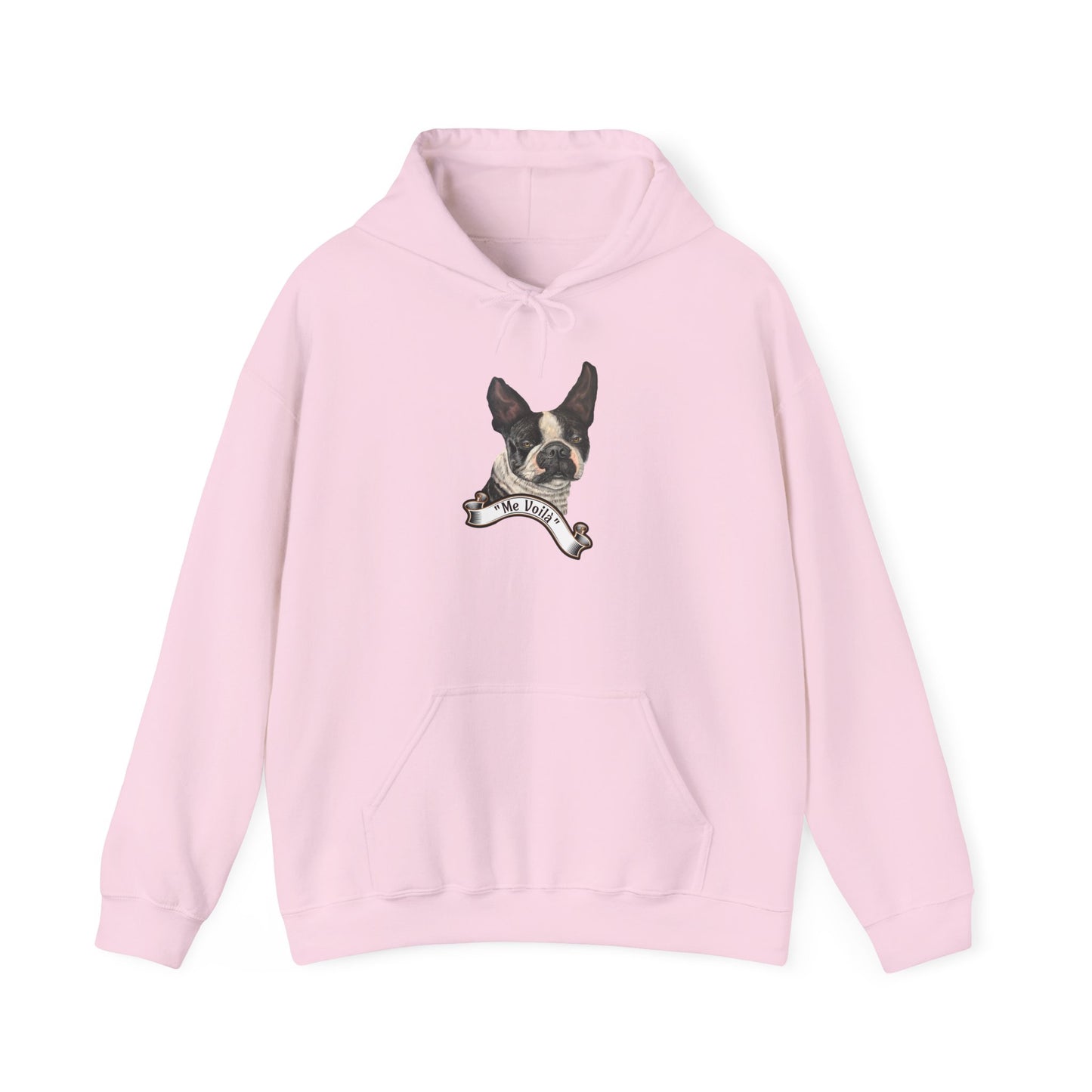 Unisex Heavy Blend™ Designed Animal Themed Print, Her I am!. Me Voila ™ Hooded Sweatshirt" Max Loves Pookie Collection