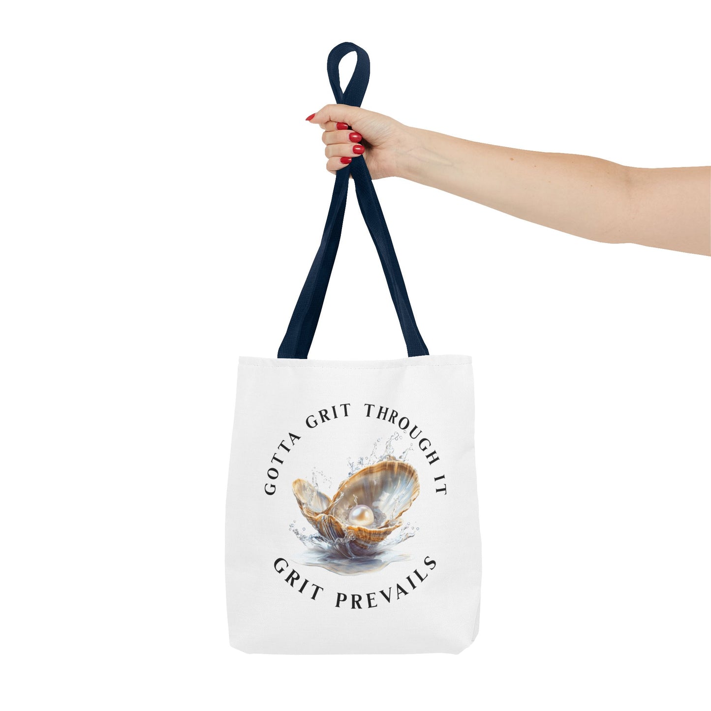 Tote Bag (AOP) "Gotta Grit Through It"