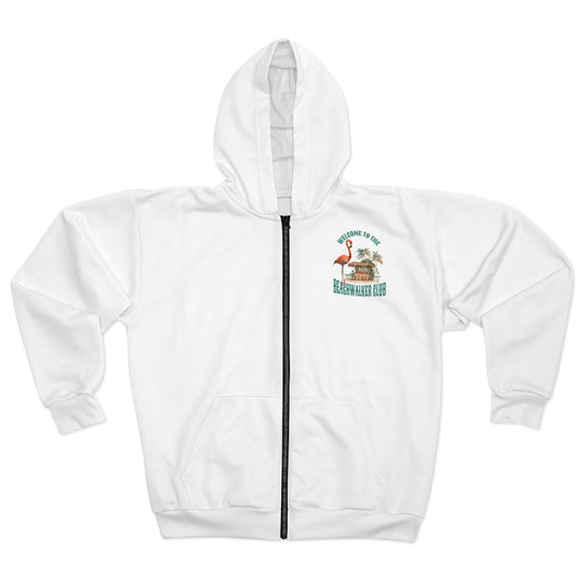 Unisex Zip Hoodie (AOP), Coastal. Beachwalker Club Collection