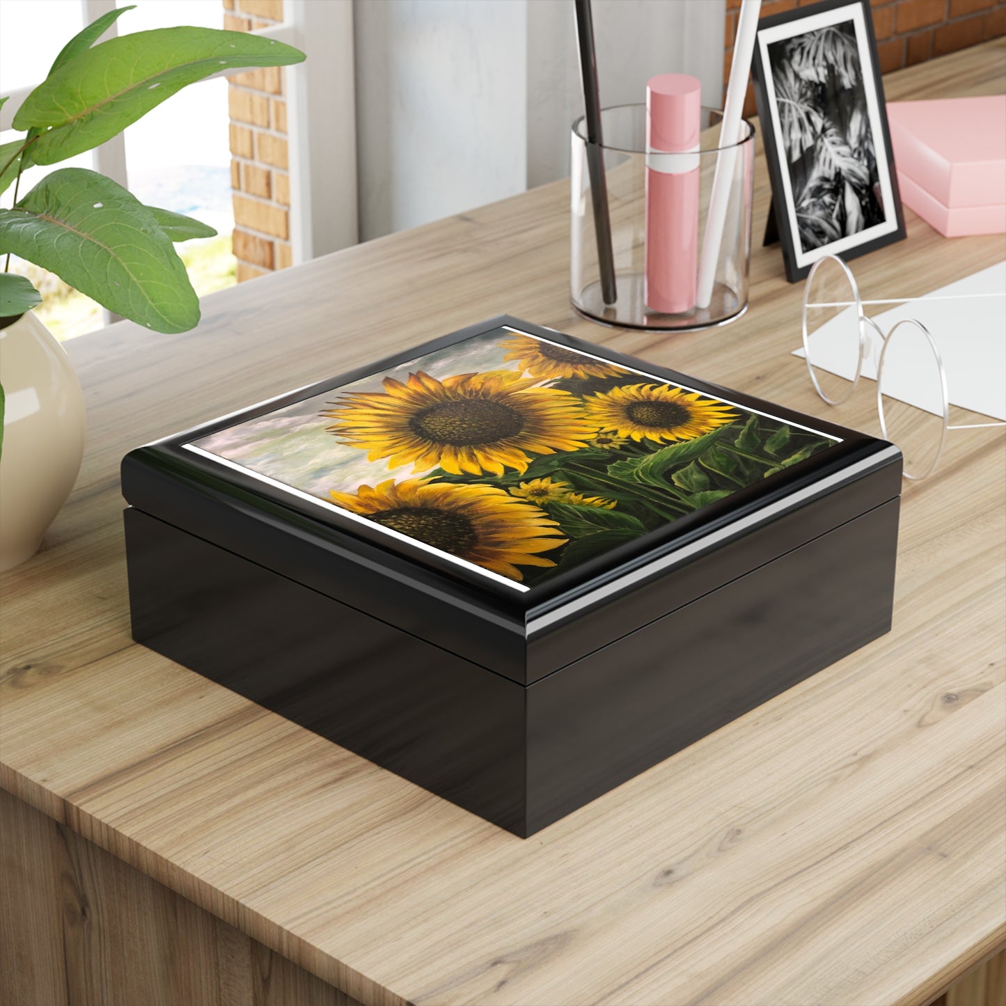 Jewelry Box, Sunflowers