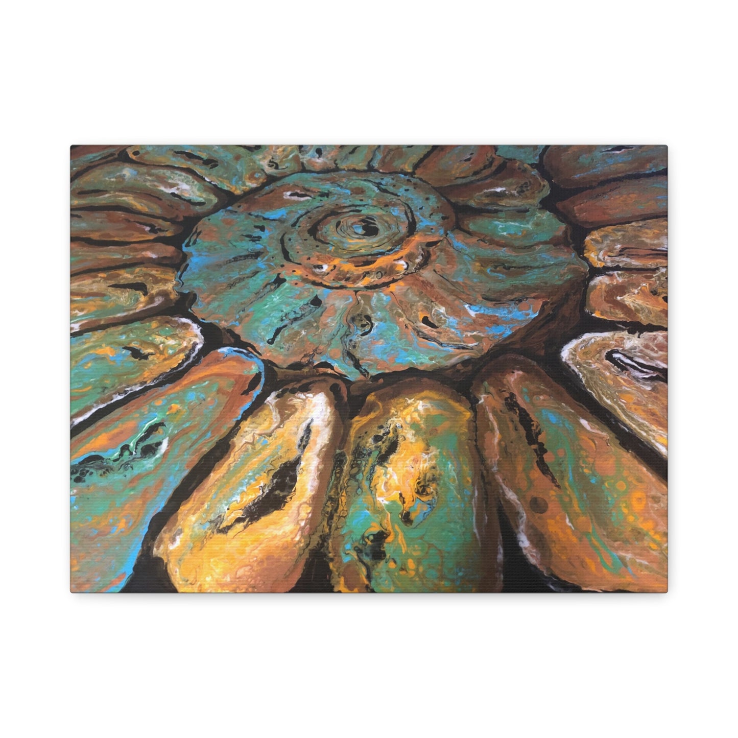 Matte Canvas, Stretched, 1.25", Fossil, Artwork, FrediFreds Home Collection