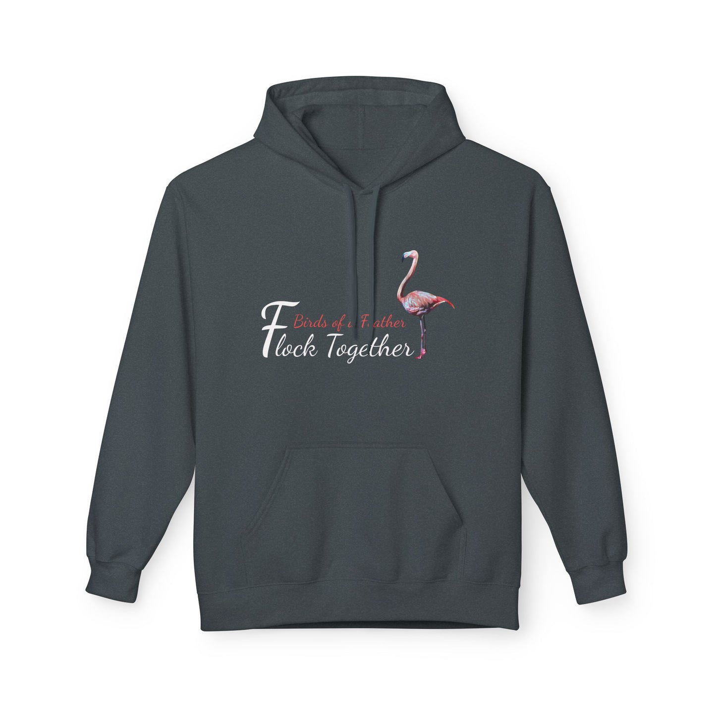 Unisex Midweight Softstyle Fleece Hoodie, "Birds of a Feather Flock Together", Beachwalker Club Collection