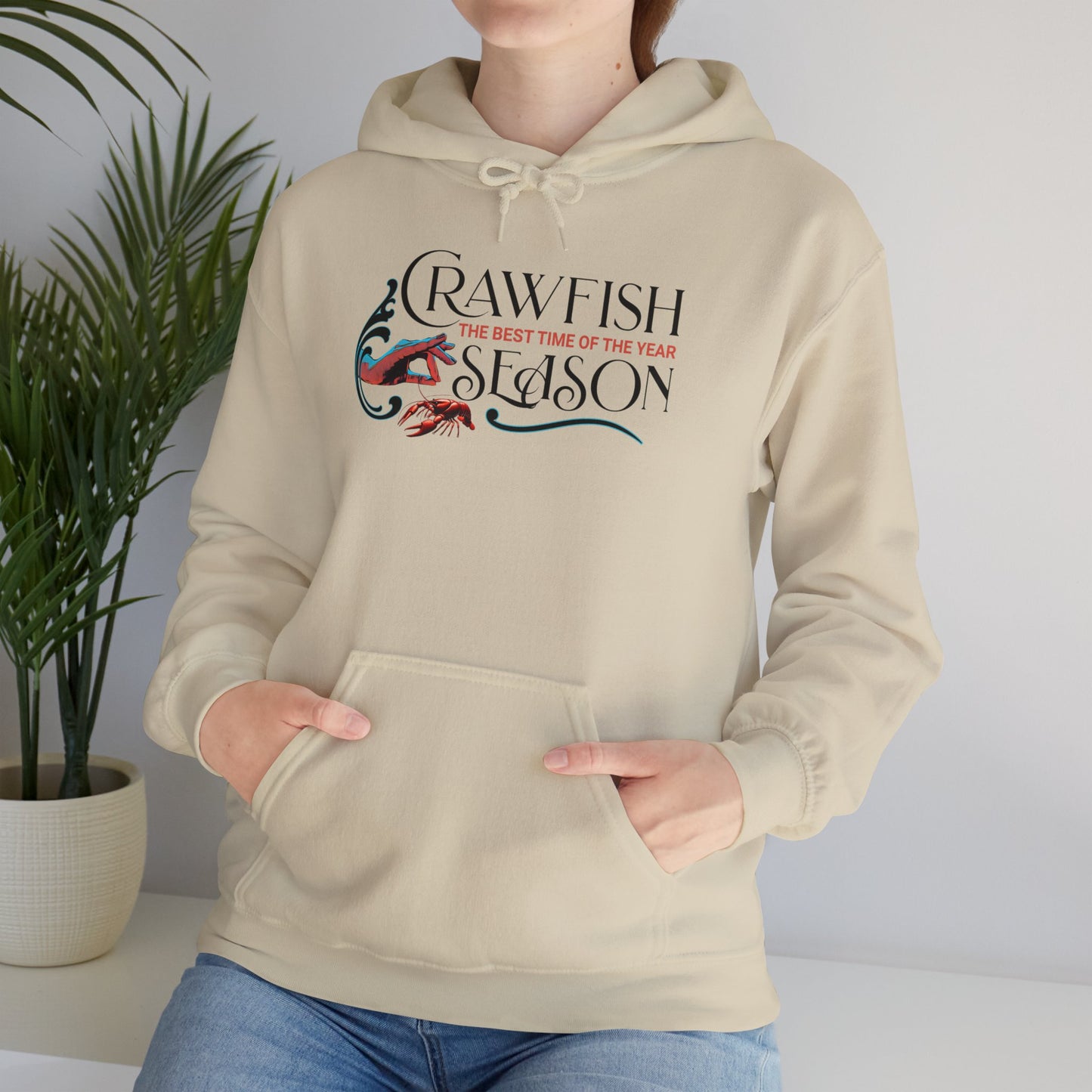 Unisex Heavy Blend™ Hooded Sweatshirt, Crawfish Season, Life on the Bayou Sweatshirt