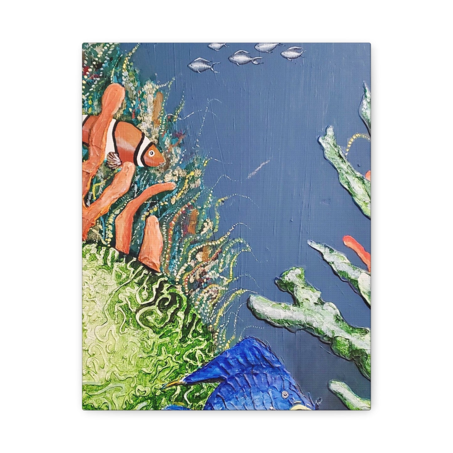 Matte Canvas, Stretched, 1.25", Ocean Life, Artwork, Beachwalker Club Collection