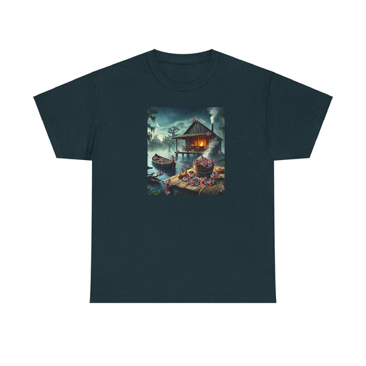Unisex Heavy Cotton Tee, Crawfish Foodie,  Life on the Bayou, Crawfish Season Collection