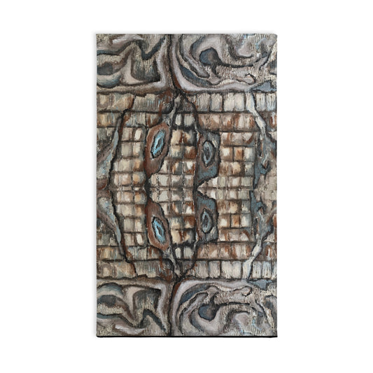 Hand Towel, Artsy, Abstract Oyster Shells, Neutrals, FrediFreds Home Collection