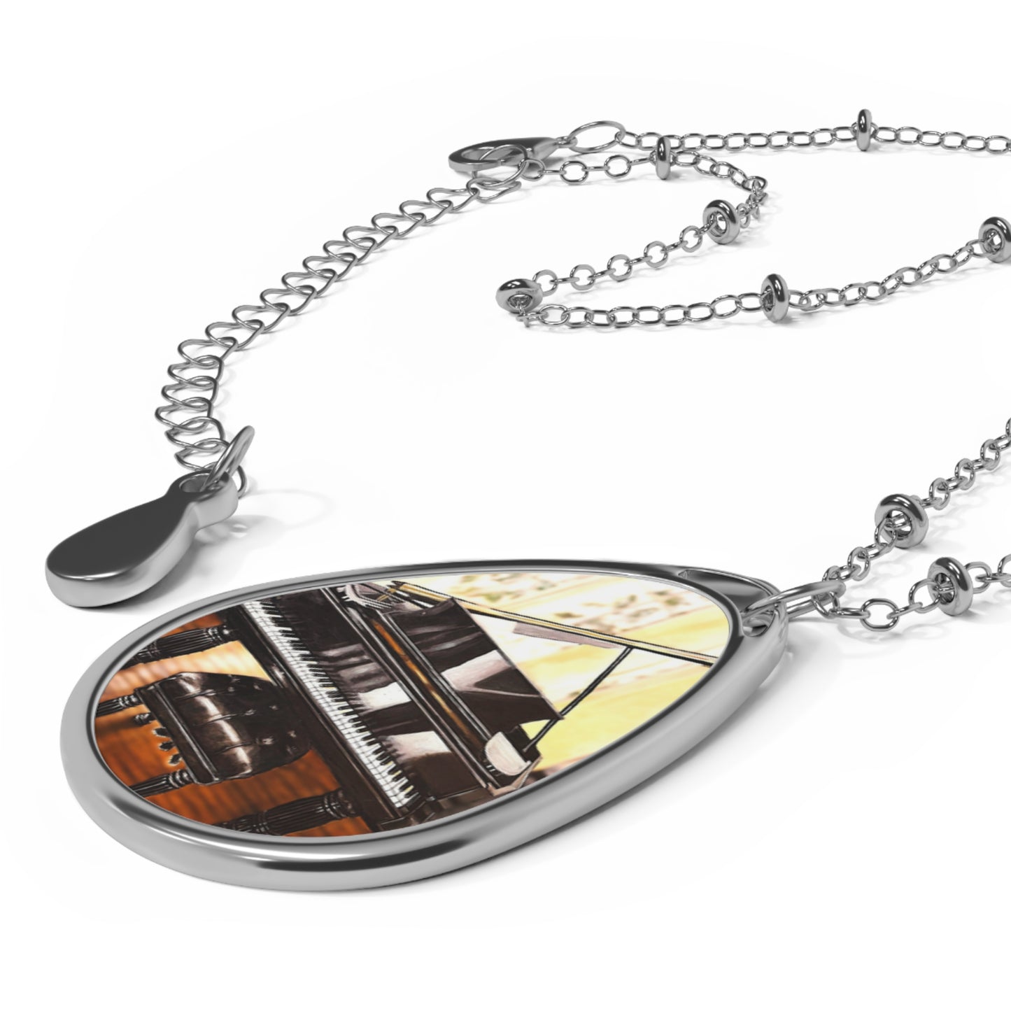 Oval Necklace, Pianist, Musician, Classical Music