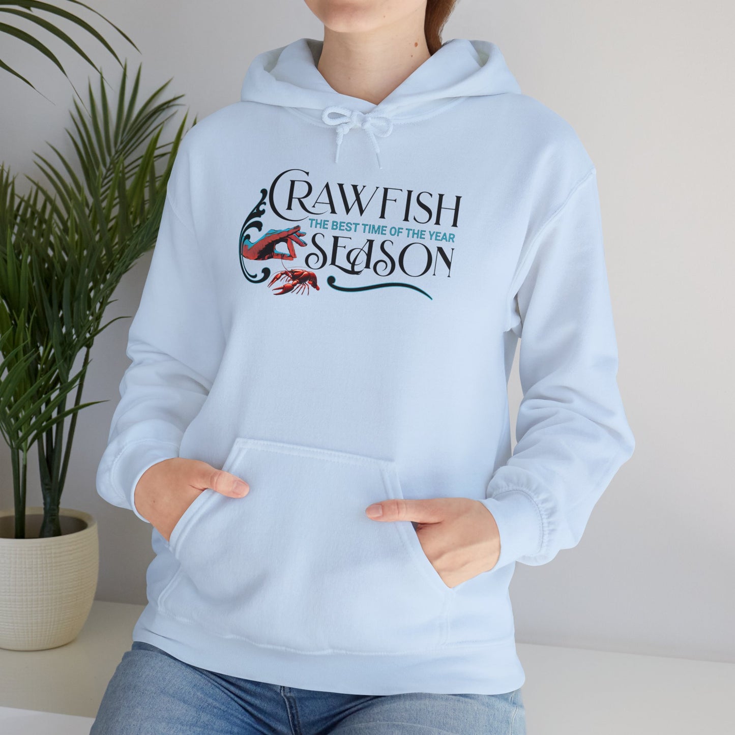 Unisex Heavy Blend™ Hooded Sweatshirt, Crawfish Season, Life on the Bayou Sweatshirt