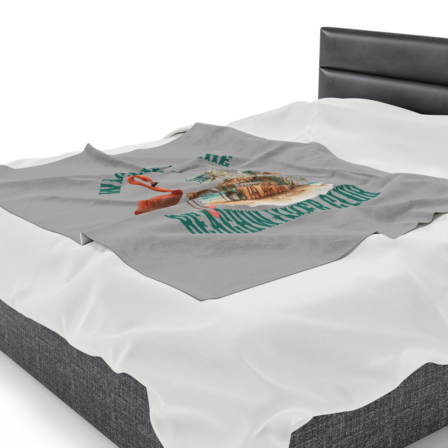 Velveteen Plush"Beachwalker Club"  Blanket,  Snuggling Cover for Home or Travel, Beachwalker Club Collection