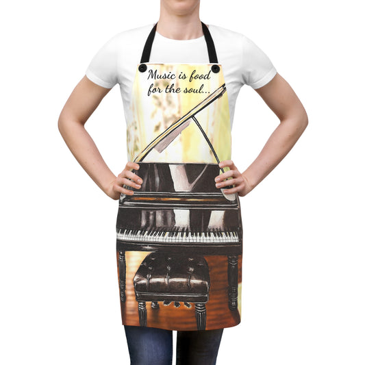 Apron (AOP), Piano Music, Music is the Food for my Soul, Soul Music