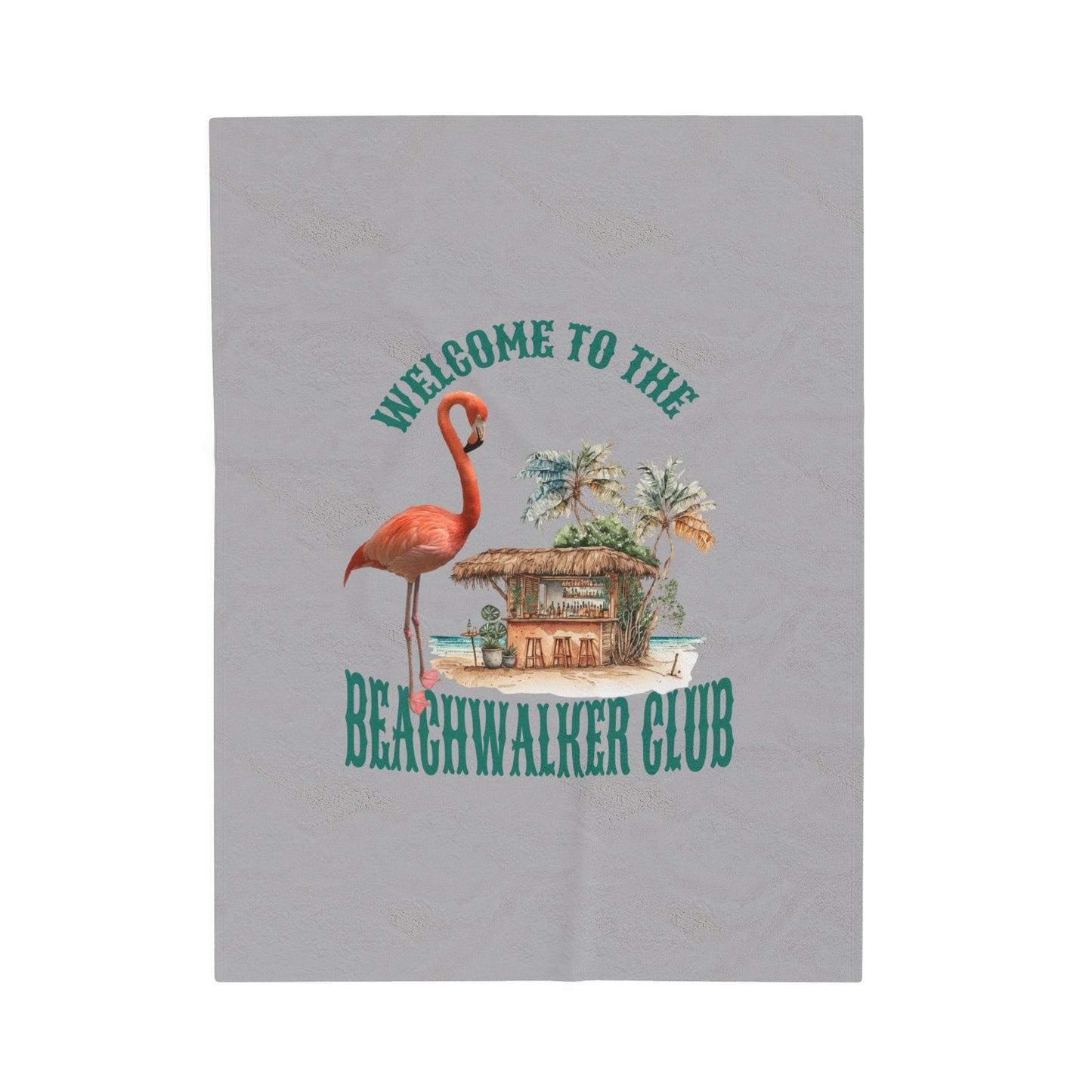 Velveteen Plush"Beachwalker Club"  Blanket,  Snuggling Cover for Home or Travel, Beachwalker Club Collection