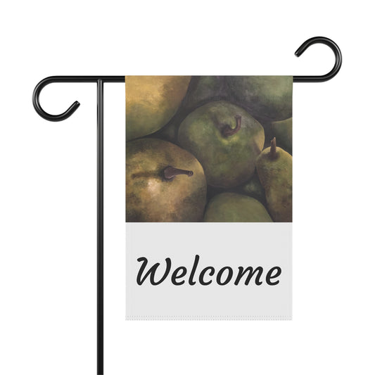 Garden & House Banner, Welcome Sign, Pear Delight, FrediFreds Home Collection