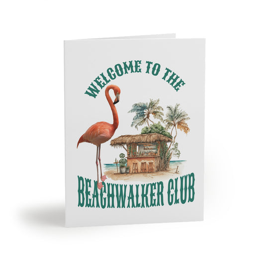 Greeting cards (8, 16, and 24 pcs), Vertical Printed Design, Beachwalker Club