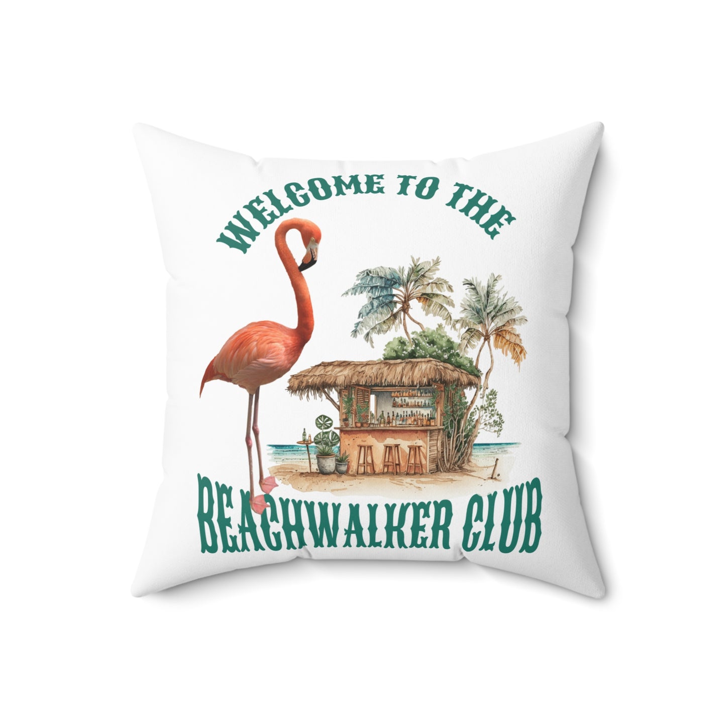 Spun Polyester Square Pillow, Coastal,  Beachwalker Club Collection