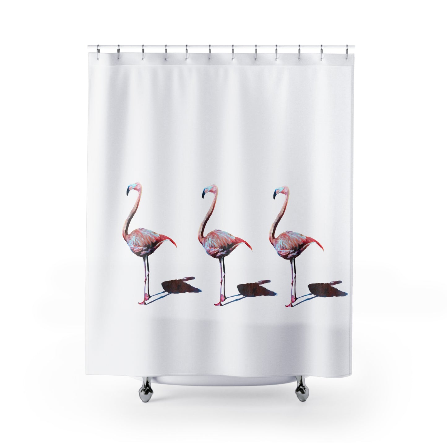 Shower Curtains, Flamingo, Beachwalker Club Collection