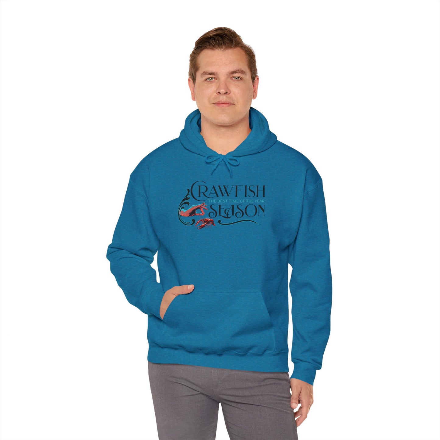 Unisex Heavy Blend™ Hooded Sweatshirt, Crawfish Season, Life on the Bayou Sweatshirt