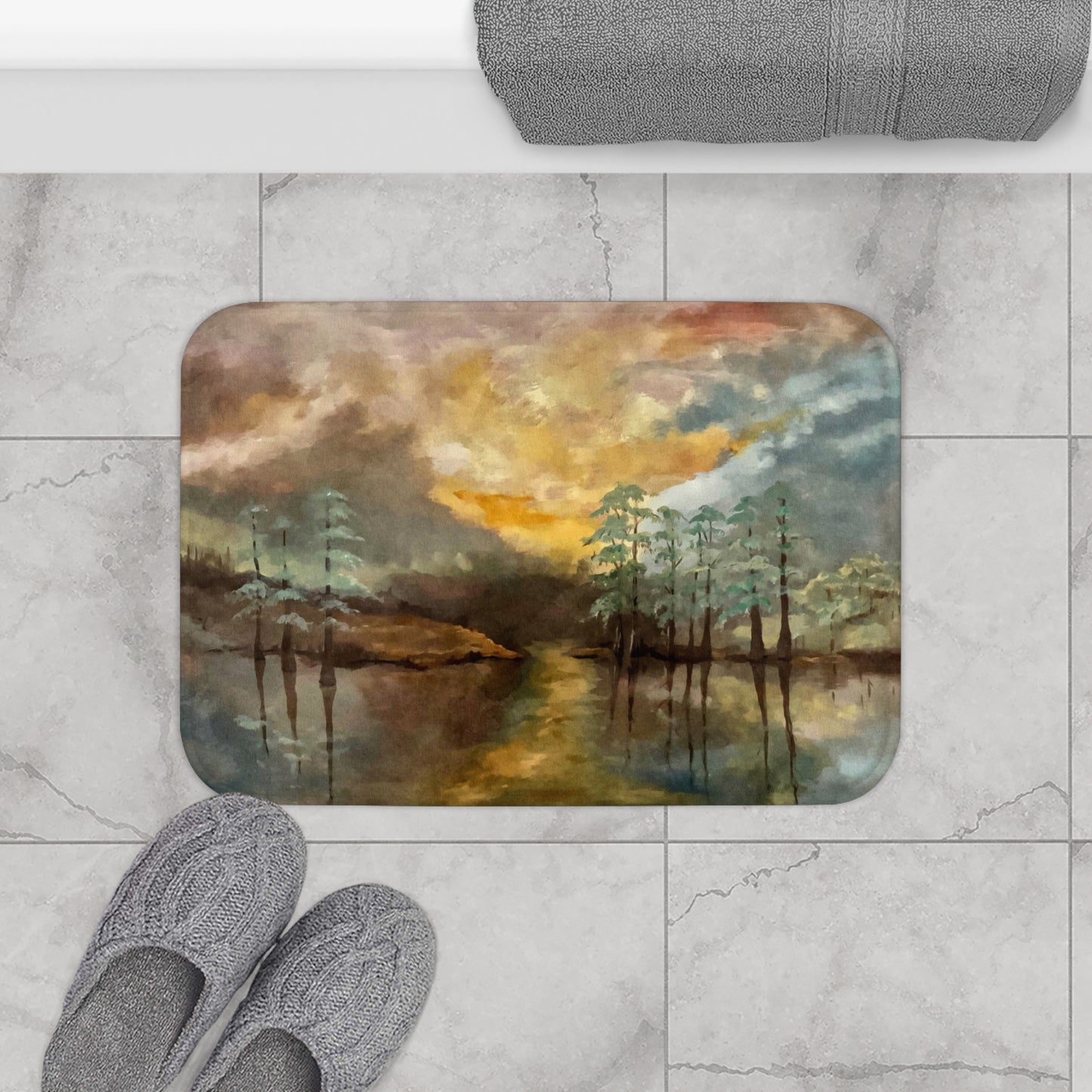 Bath Mat, Moon Lake, FrediFreds Home Collection