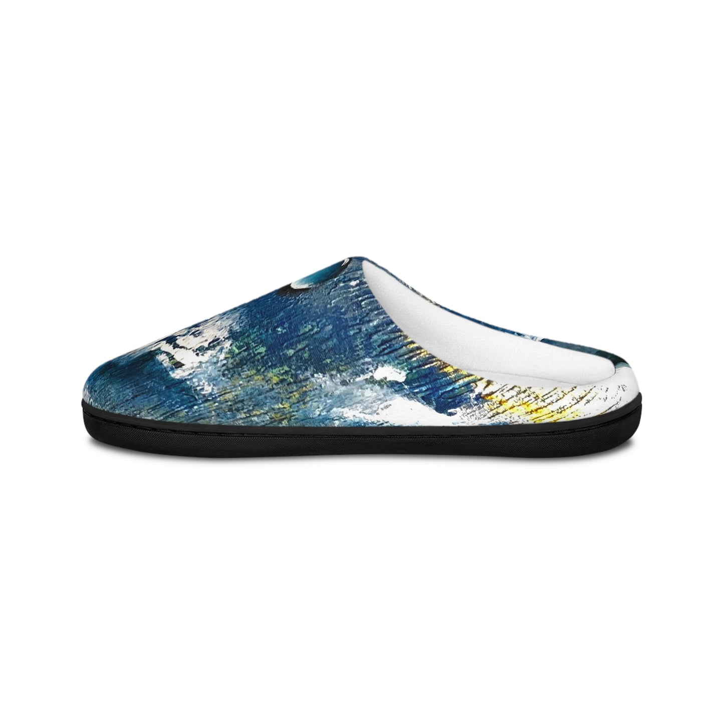 Men's Indoor Slippers, Whimsical Ocean Spray Design with Beachwalker Club Collection