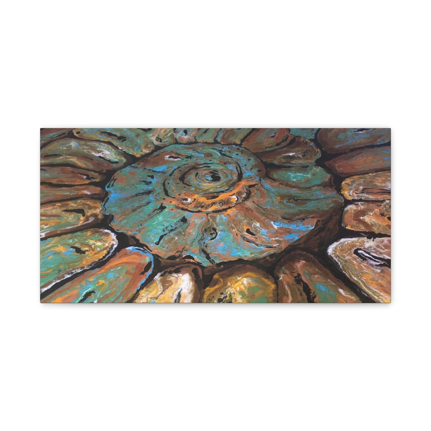 Matte Canvas, Stretched, 1.25", Fossil, Artwork, FrediFreds Home Collection