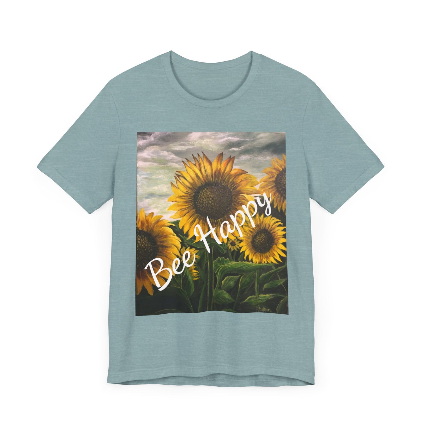 Unisex Jersey Short Sleeve Tee, Sunflowers, FrediFreds Home Collection