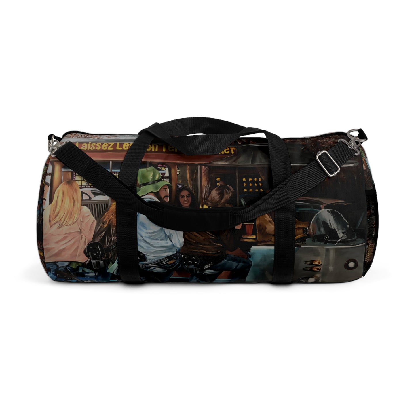 Duffel Bag With Print Design "Let the Good Times Roll"