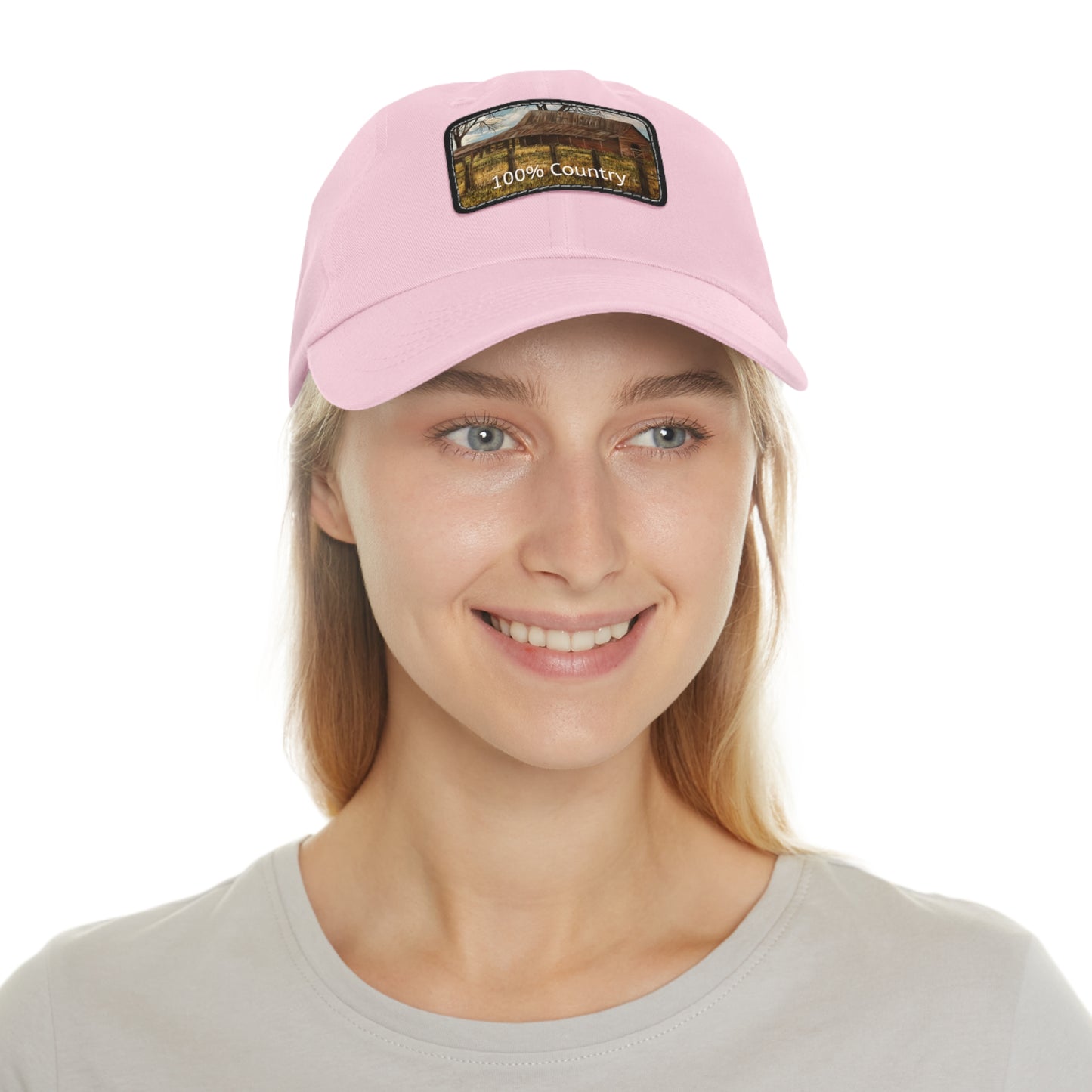 Dad Hat with Leather Patch (Rectangle), 100% Country, FrediFreds Home Collection