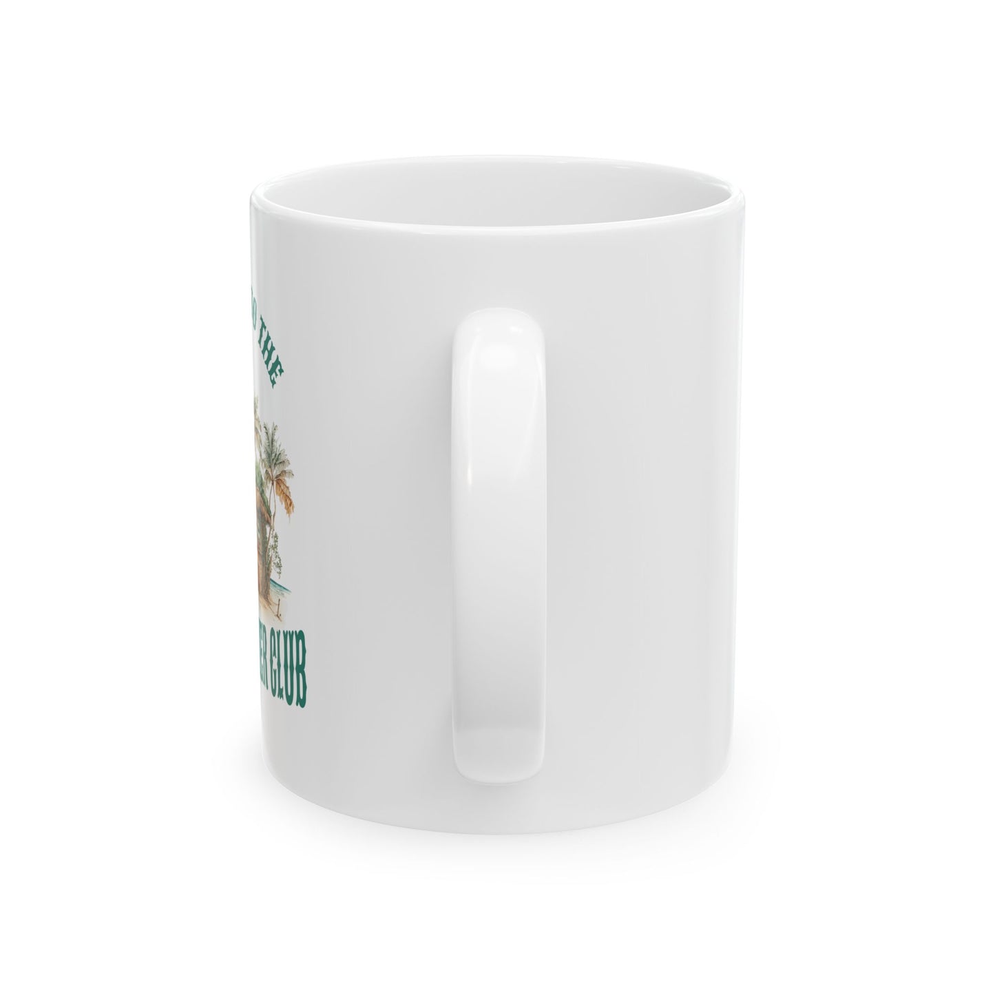 Ceramic Mug, (11oz, 15oz), Coastal One Print, Beachwalker Club Collection