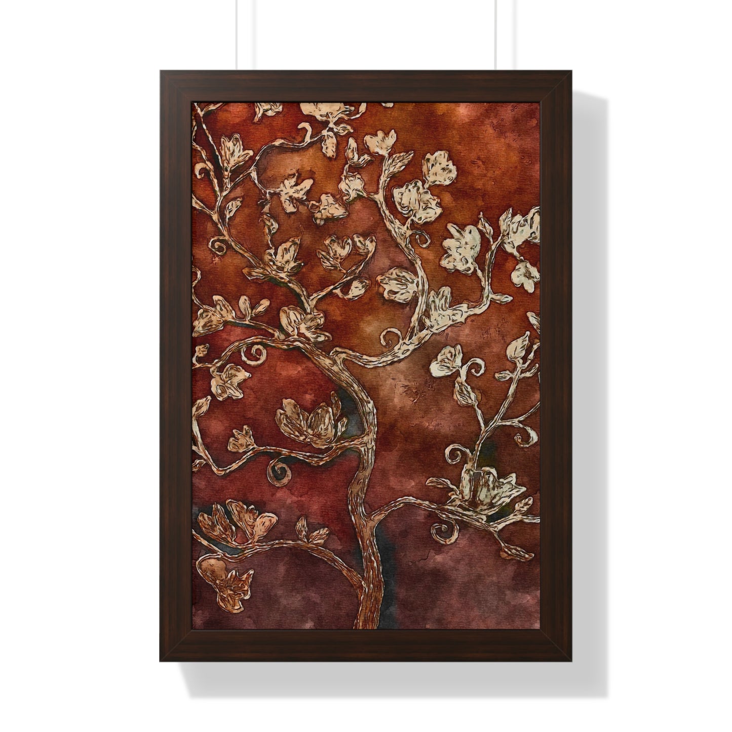 Framed Vertical Poster, Tree of Life, FrediFreds Home Collection