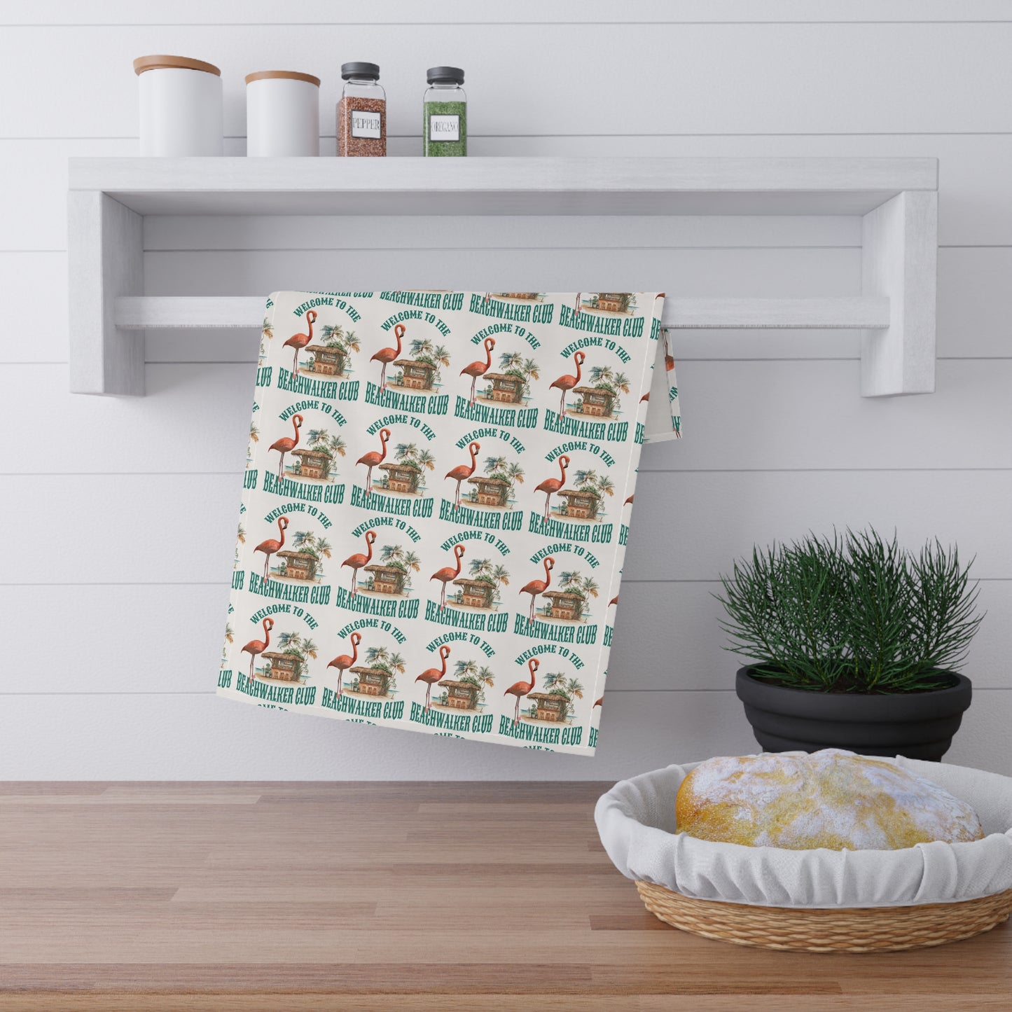 Tea Towels (cotton, poly) . Coastal, Beachwalker Club Collection