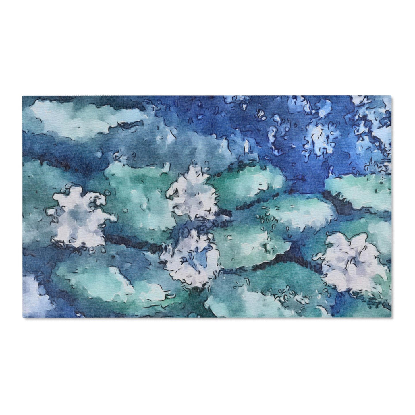 Area Rugs , Water Lillies, FrediFreds Home Collection