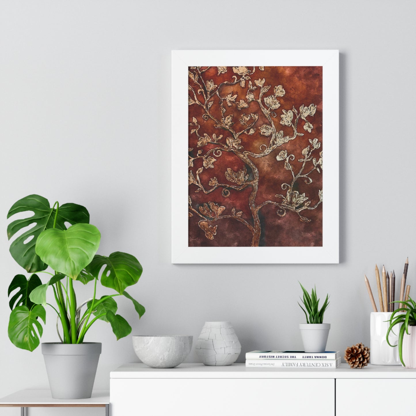 Framed Vertical Poster, Tree of Life, FrediFreds Home Collection