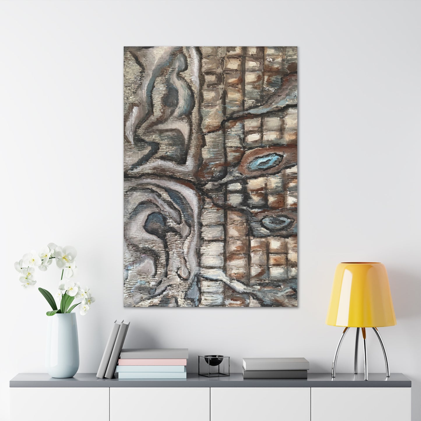 Canvas Gallery Wraps, Oyster Shells Abstract, FrediFreds Home Collection