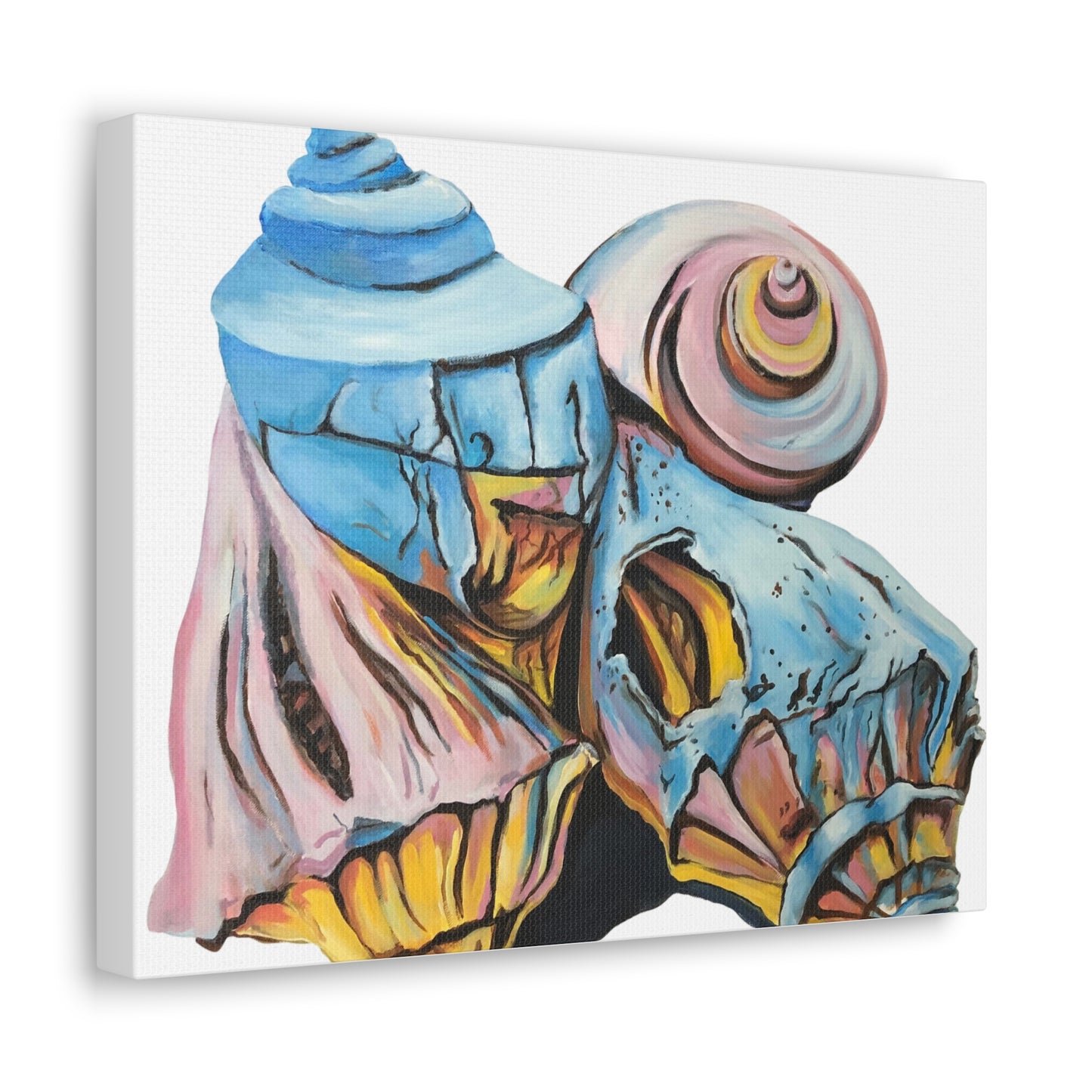 Canvas Gallery Wraps, Artsy Beach Shells, Beachwalker Club Collection