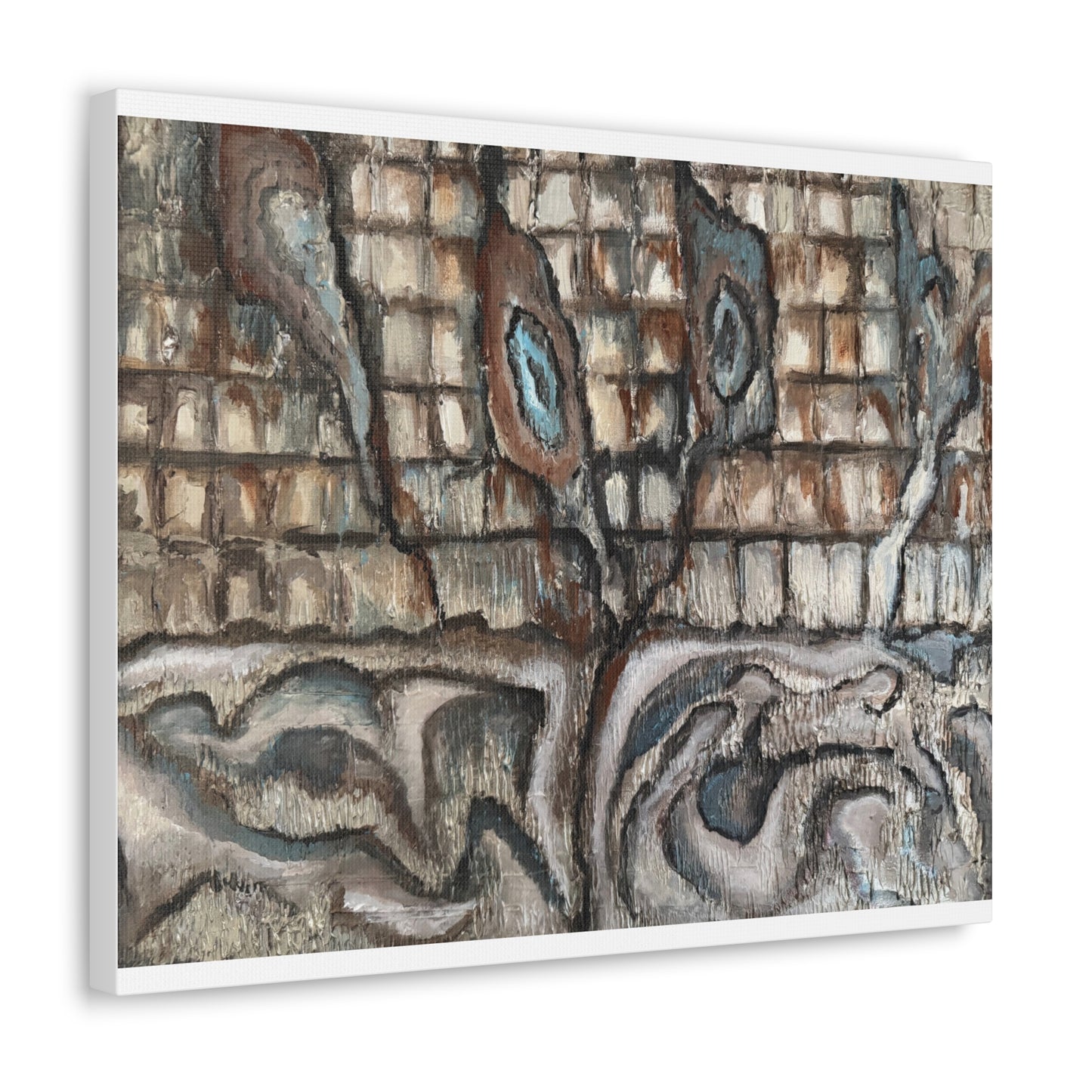 Canvas Gallery Wraps, Oyster Shells Abstract, FrediFreds Home Collection