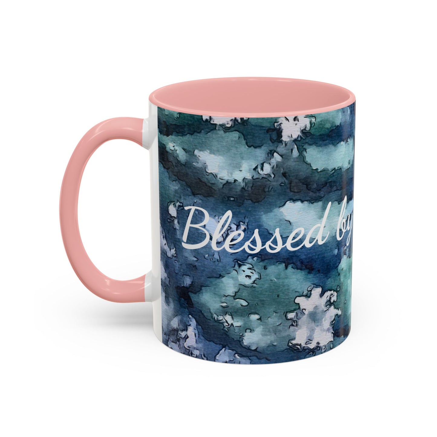 Accent Coffee Mug (11, 15oz), Water Lilies, Blessed, Morning Devotion, FrediFreds Home Collection