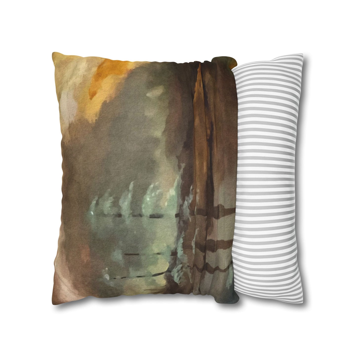 Spun Polyester Square Pillowcase, Moon Lake, FrediFreds Home Collection