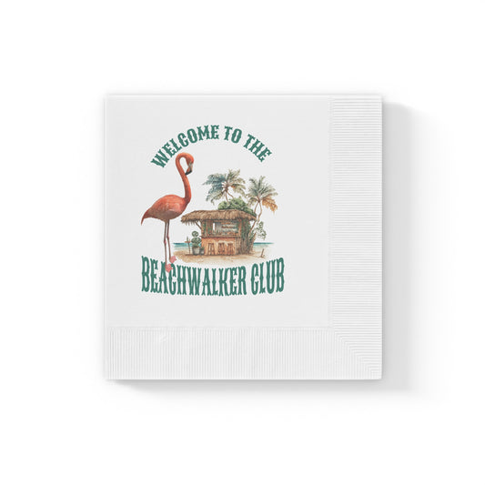 White Coined Napkins, Beachwalker Club Collection