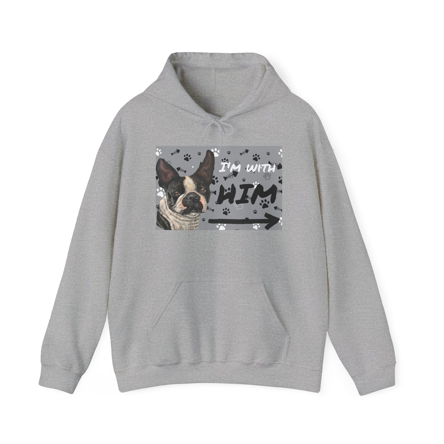 Unisex Heavy Blend™  Friendship Hooded Sweatshirt,   I'm Vibing with Them, Max Loves Pookie Collection