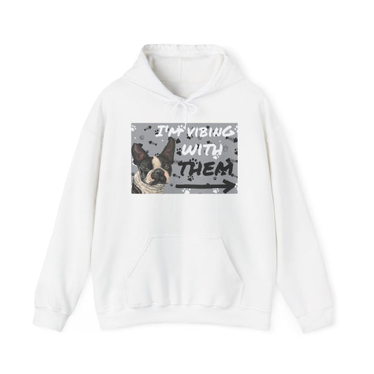 Unisex Heavy Blend™  Friendship Hooded Sweatshirt,   I'm Vibing with Them, Max Loves Pookie Collection