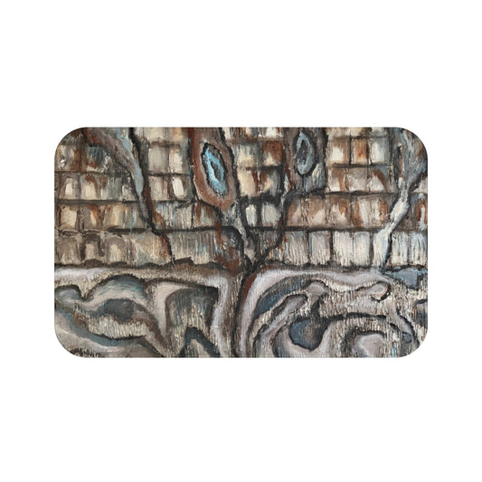 Bath Mat, Artsy, Abstract Oyster Shells, FrediFreds Home Collection