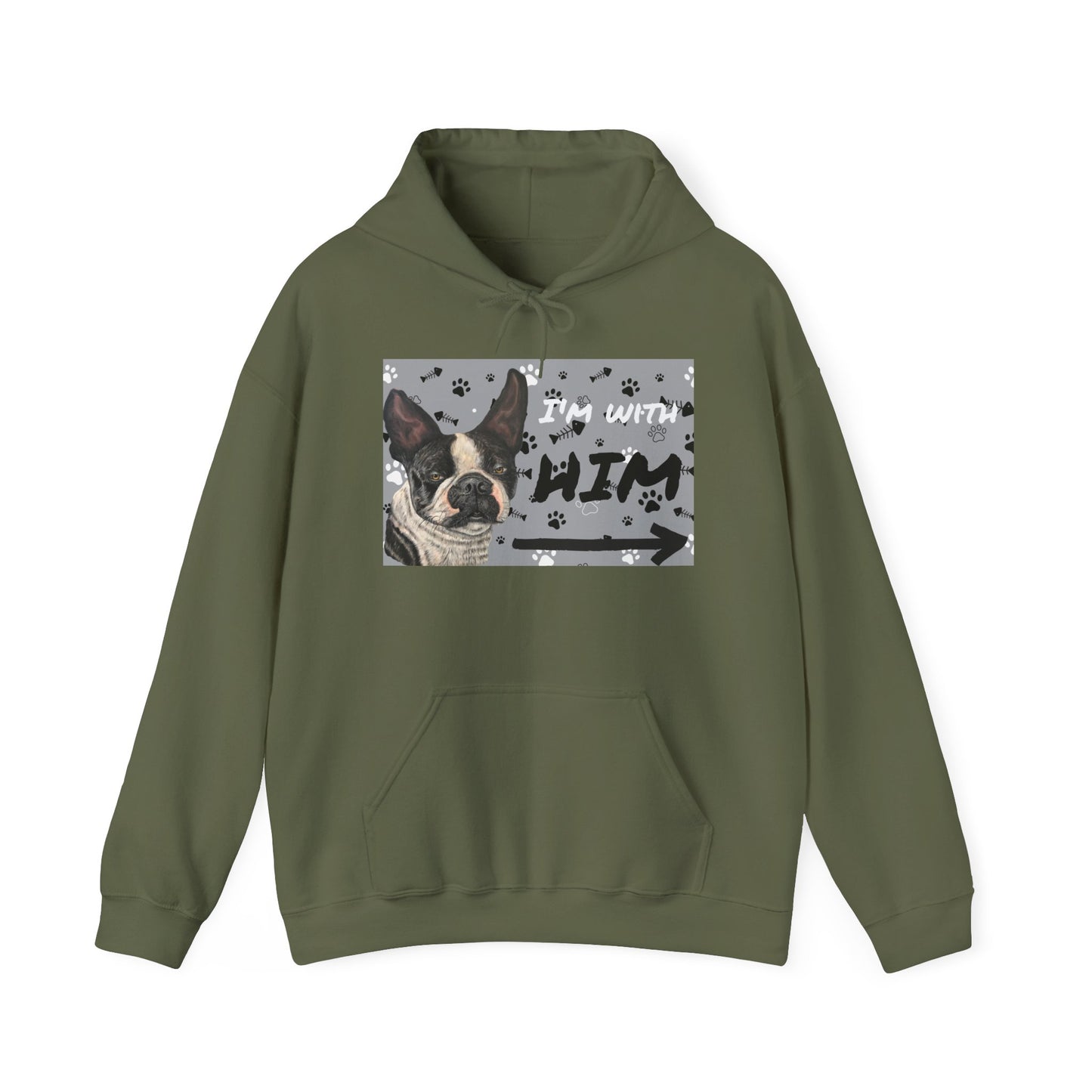 Unisex Heavy Blend™  Friendship Hooded Sweatshirt,   I'm Vibing with Them, Max Loves Pookie Collection